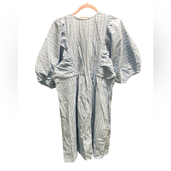 A New Day Carolina Blue Stripe Dress - Picture 3 of 5